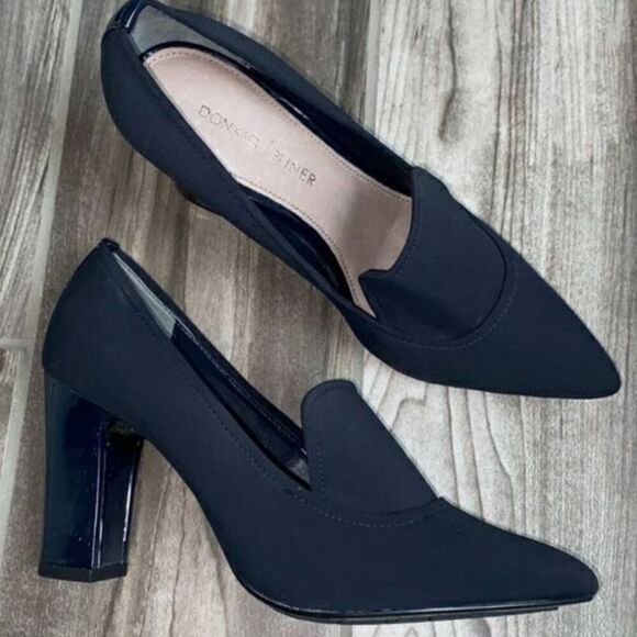 Donald Pliner Heyde Black Heels size 9.5 - Picture 7 of 8